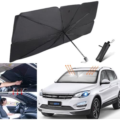 Car Sunshade Umbrella SUV Windshield Cover Foldable Heat Insulation Sun Blind Auto UV Protection Accessories