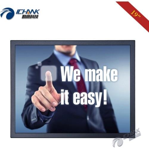 ZB190TC-591D/19" inch 1280x1024 HDMI VGA USB Metal Shell Driver Free Ten-point Capacitance Touch LCD Screen PC Display Monitor