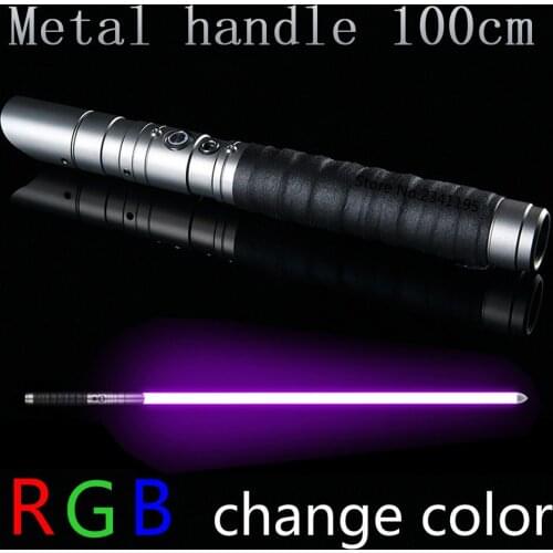 Rgb Star Lightsaber Luke Light Saber Force Fx Heavy Dueling Stick Foc Lock Up Metal Handle Sword Change Colour Gift