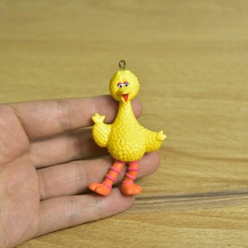 12piece 6.5cm Elmo big bird pvc figures toys Cartoon BIG BIRD figures model ornaments