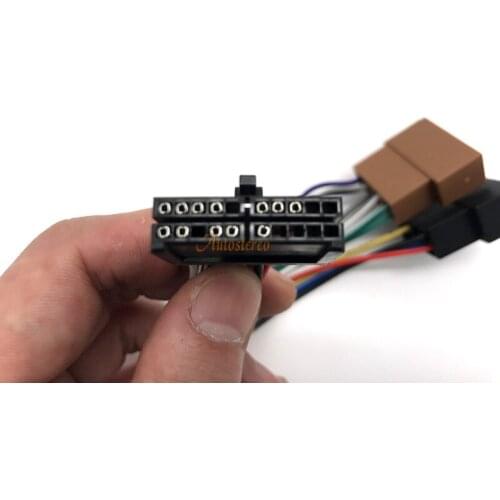 15-108 ISO standard HARNESS FOR OEM: AUDIOVOX AEG 20-pin(29x7mm) ISO(female)