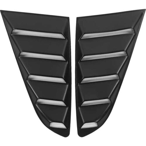 2pcs Auto Black Side Window Louver Windshield Sun Shade Cover Fit for Ford Mustang 2015-2020 Auto accessories