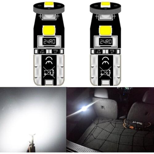 2x Canbus White LED bulb Interior dome map License plate Light for VW golf 7 4 Polo 6R 6C 9N 9N3 6N 6N1 6N2 gti mk6 touareg gp