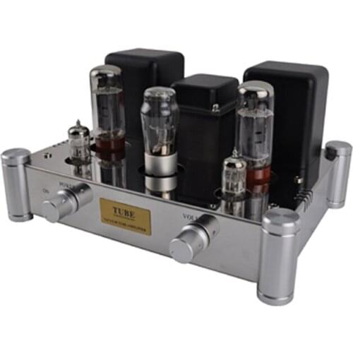A10EL34b single-ended amplifier 5Z4P rectification 6N2 tube audio fever amplifier, output power 12W * 2, distortion ≤ 1% (1kHz)