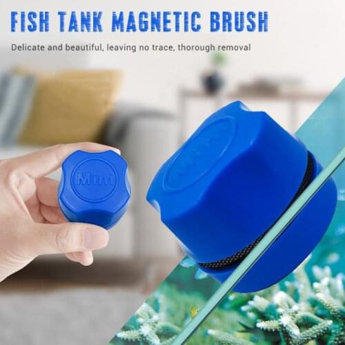Aquarium Fish Tank Magnetic Brush Glass Floating Algae Scraper Curve Glass Cleaner Scrubber Tools Window Cleaning Accessories