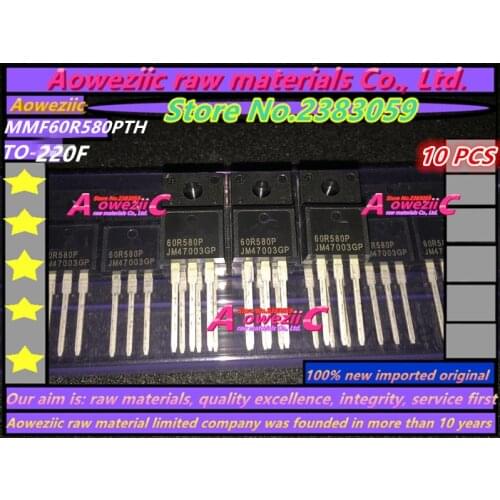 Aoweziic 100% new imported original MMF60R580PTH MMF60R580P 60R580P TO-220F MOS field effect tube 600V 8A