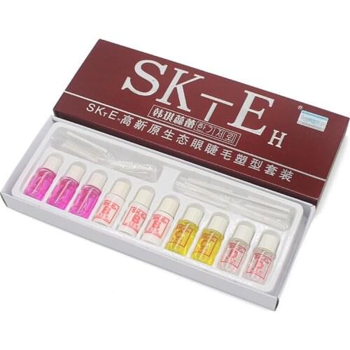 Free Shipping Good quality Eyelash Curling Perming Curler PERM Kit aid Full set Eyelash Wave Agent