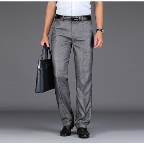 Spring and summer thin oversize trend wild straight mens casual large size Suit Pants 46 44 42