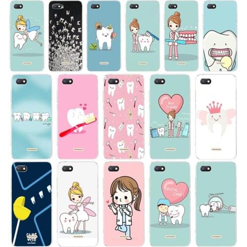 66 Funny Cartoon Dentist Dental Crowned Teeth Soft Silicone Tpu Cover phone Case for xiaomi redmi 6 Pro 6A note 5 6 Pro mi8 lite