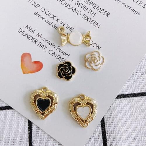 DIY Jewelry Accessories Simple Temperament Love Candy Rose Pendant Jewelry Accessories Material