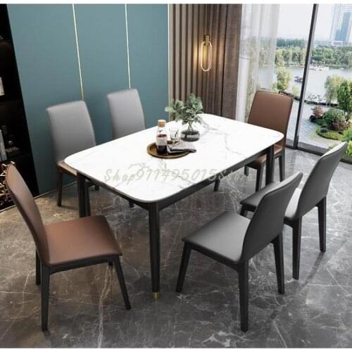 Home Nordic Solid Wood Dining Table And Chair, Hotel Restaurant Backrest Lounge Chair, Light Luxury Technology Cloth Chair
