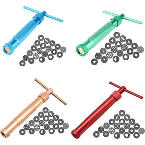DIY Polymer Clay Extruders Pottery Ceramics Sculpture Squeezer Crowded Mud Filter Fatlute Squeeze Gun Modelling Mould Tools
