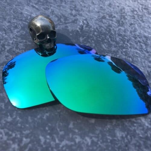 Firtox True Polarized Enhanced Replacement Lenses for-Oakley Blender OO4059 Sunglass (Lens Only)-Green Mirror