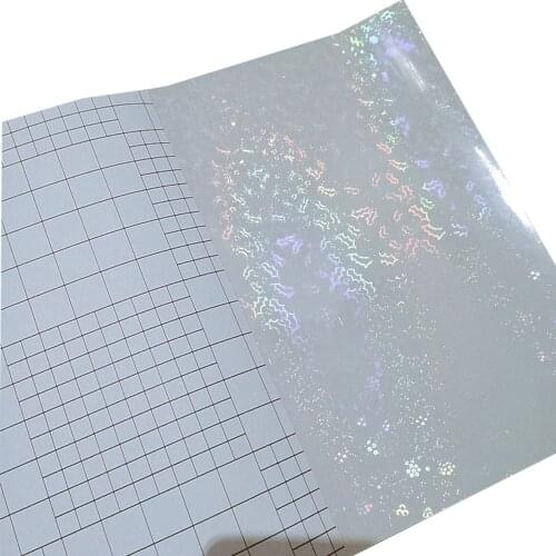 Holographic Holography Transparency Period 210x297MM Cold Laminating Film DIY Card Two Line Adhesive Vinyl Themself