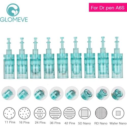 Dr.Pen A6S Needle Cartridges Bayonet Cartridge 11 16 36 42 Nano Needles MTS Micro Skin Needling Tip Compatible With Dr pen A6S