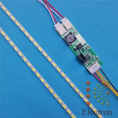 2kits LED Backlight Lamps Update kit Adjustable LED Light For 15-24 inch LCD Monitor Universal Highlight Dimable