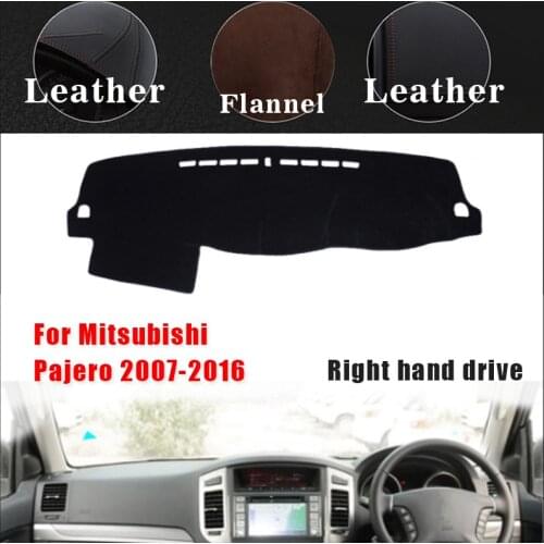 RKAC Car dashboard Covers mat For Mitsubishi Pajero 2007 to 2016 Right hand drive custom dashmat car dash pad auto accessories