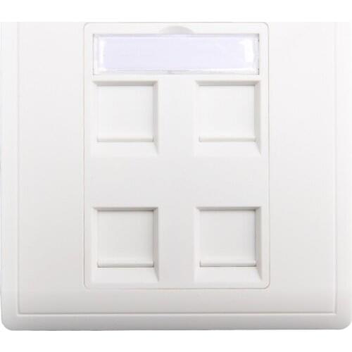 86x86mm 1port 2ports 4ports Face Plate Wall Plate Wall Mount For Network RJ45 Telephone RJ11 Keystone Jacks Sockets