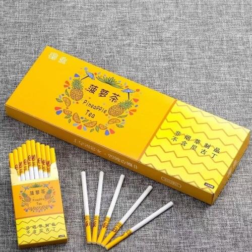 Hot Selling 1 Pack Green Tea Cigarette Herbal Tea Smoke Tea Thick Cigarette Quit smoking 100% Tobacco Free -100% Nicotine Free