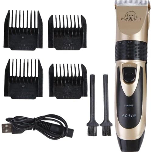Electric Pet Hair Trimmer Set Low Noise Razor Rechargeable Shaver Set Hair Grooming Tool for Pets/Dogs/Cats