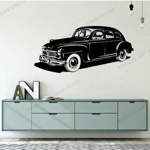 Wall Vinyl Decal Car American Muscle Vintage Auto Racing Decor for Garage car lover gifty vehicle wallpaper sticker rb187