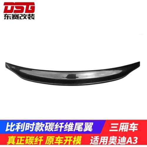 Suitable For Audi A3a4a5a6 Refitting Belgium Carbon Fiber , Pressing and Small Rear Spoiler Tail
