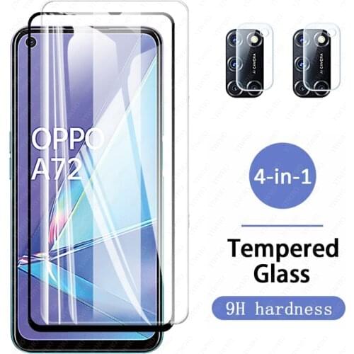 Full Screen Protector For OPPO A72 Tempered Glass OPPO A 72 72A for OPPO A72 2.5D 9H Premium Film CPH2067 6.5" Protective LENS