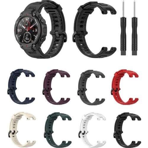 Silicone Watch Band For Casio GST-W300 GST-S110 GST-S100G GS-W110 W100G Strap Bracelet For Xiaomi AMAZFIT T REX Wrist Bracelet