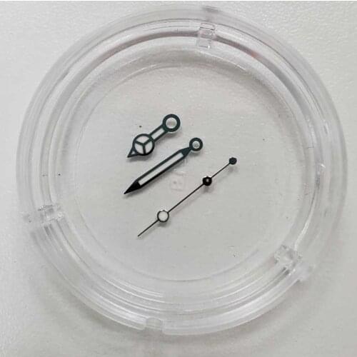 Three pin silver watch needle blue luminous, suitable for eta28242836 movement