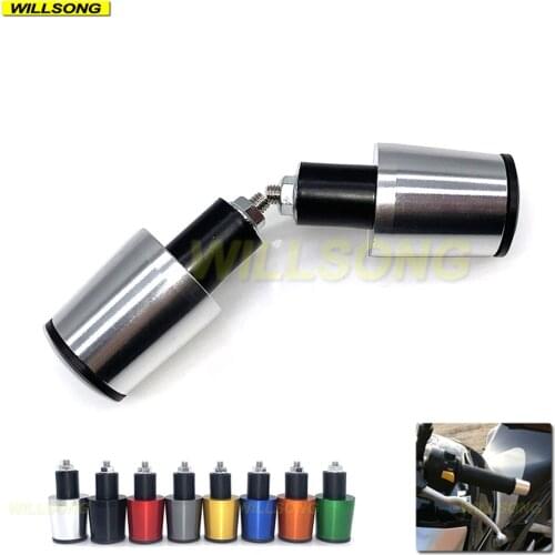 Universal 7/8" 22mm Handlebar Hand Grip Bar End Cap Cover Slider For SUZUKI Motorcycle Accessories CNC Aluminum