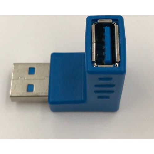 USB 3.0 Male to Female Connector 90 Degree USB 3.0 Adapter Angle Converter High Speed 1Pcs