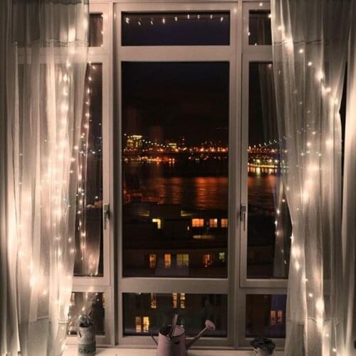 Waterproof Timer 33FT 10M AA Battery Powered 100 LED Copper Wire String Fairy Light Lamp Garden Lobby Corridor Outdoor Living