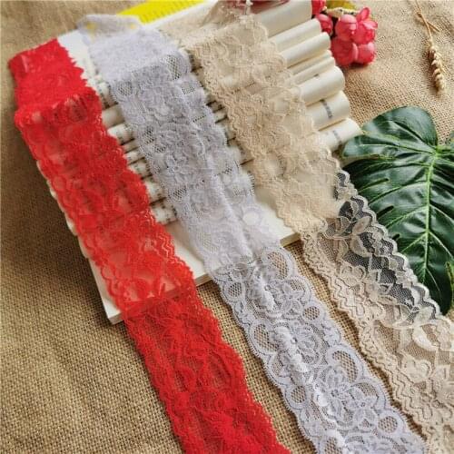 High quality 5.5-6cm elastic lace ribbon, used for sewing crafts decorative lace hand ornaments