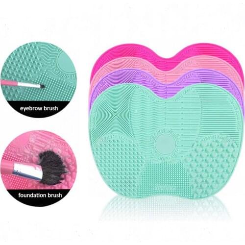 1pcs Silicone Makeup Brush Cleaner Pad Washing Brush Cleaning Mat Hand Tool Eyeshadow Foundation Brushes Cleaner Scrubber Board