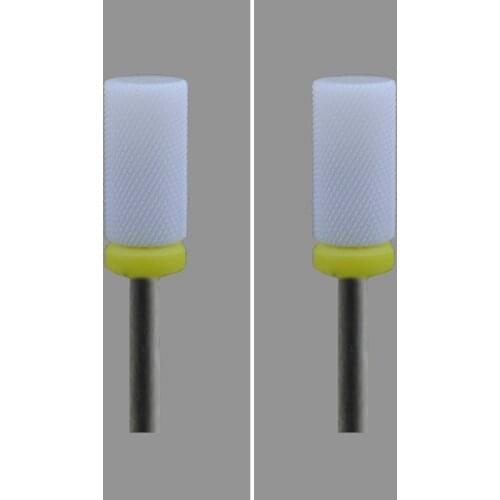 2pcs White Ceramic Nail Drill Bit - Small Barrel Bit XF