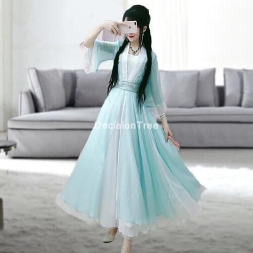 2021 hanfu national costume ancient chinese cosplay costume ancient chinese hanfu women hanfu clothes lady chinese stage dress