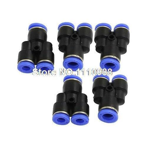 5 Pcs 6mm to 8mm Push in Connector Air Pneumatic Quick Fittings