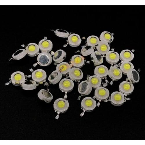 50pcs LED 3 W Diode HIgh Power Beads 3Watt White Light Emitting Brightness White Diodos LED Alta Luminosidad 3w Diodo DIY