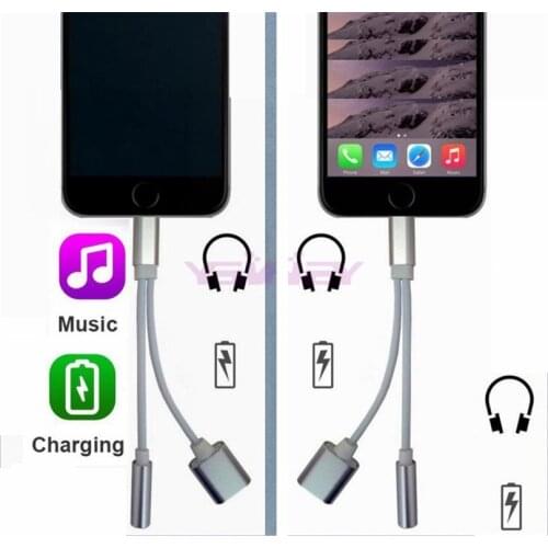 8 pin IOS13 USB Type-C To 3.5mm Jack Headphone Good Audio Splitter Converter Cable Adapter For iphone 200pcs
