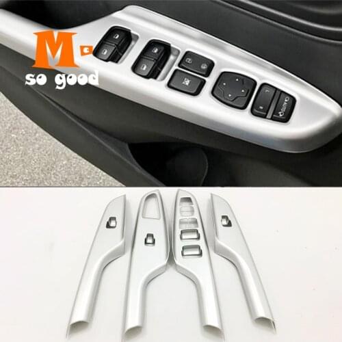 ABS Matte for Hyundai Kona Kauai Encino 2017 2018 2019 2020 Car Window Lift Door Armrest Glass Button Switch Accessories