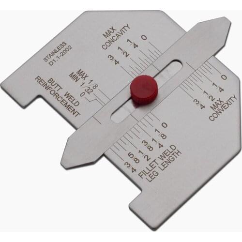 Automatic Weld Size Fillet Weld Butt Weld Welding Gauge Stainless Steel Inch Inspection Gauge