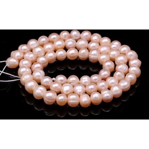Natural Freshwater Pearl Beads Round Loose Pearl Beads for Trending Jewelry Making DIY Bracelet Necklace Crafts 6-7mm