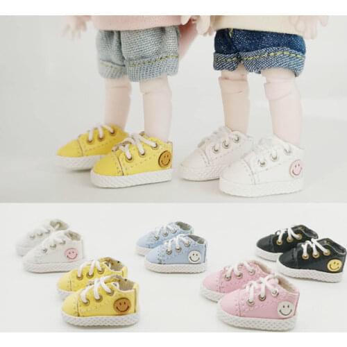 Ob11 baby shoes smiley face sports shoes GSC Meijie pig doll shoes doll Accessories