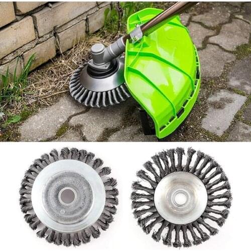 6/8 Inch Grass Trimmer Head Steel Wire Trimming Head Rusting Brush Cutter Mower Wire Weeding Head for Lawn Mower