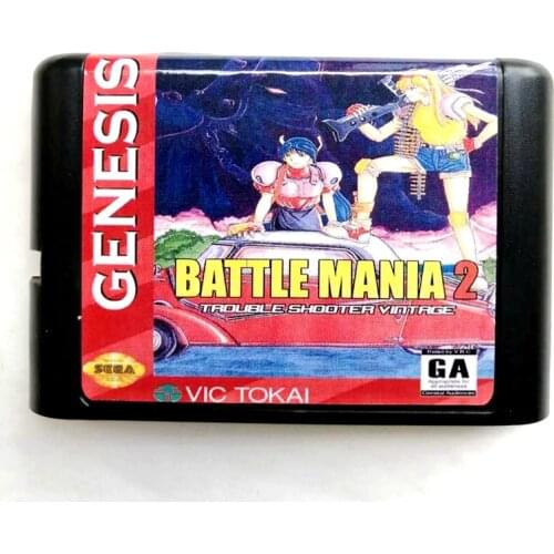 Battle Mania 16 bit MD Memory Card for Sega Mega Drive 2 for SEGA Genesis Megadrive