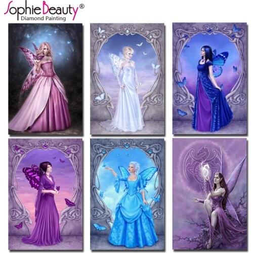 Sophie Beauty diy diamond painting cross stitch rhinestones crystal embroidery mosaic beauty lady needlework room decro 18891