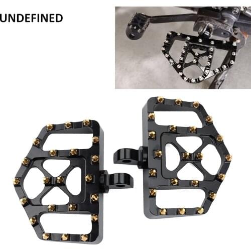 MX Foot Pegs Offroad Floorboards Pedals Bobber Chopper For Harley Touring Road King Sportster 883 XL Dyna Street Bob Softail