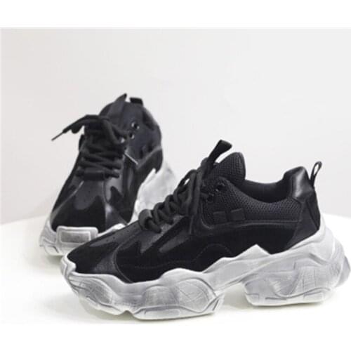 Siddons 2020 New Women Sneakers Casual Shoes Fashion Design Silver Heels Ladies Sports Running Shoes Woman Flats Tennis Sneakers