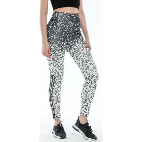 New Season Digital Printed Striped Sports Leggings Black Womens pants leggings women shein pants