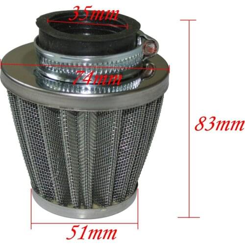 35mm Air Filter Cleaner for 70cc 90cc 110cc 125cc ATVs